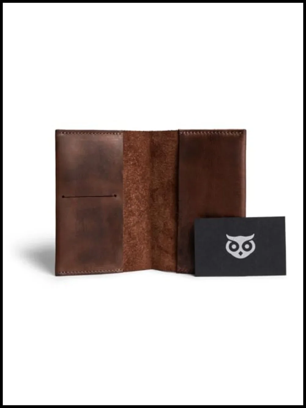 Full Grain Leather Passport Case with Credit Card Slot, Wallet, Travel Accessory